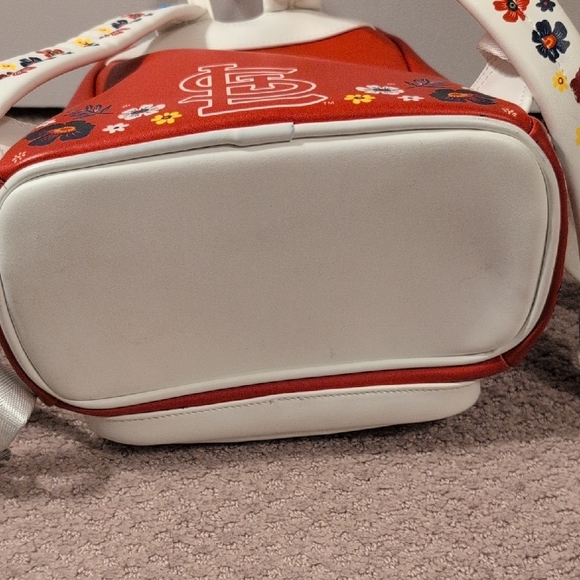 Loungefly MLB St. Louis Cardinals Floral Embroidered Mini Backpack - Picture 9 of 11